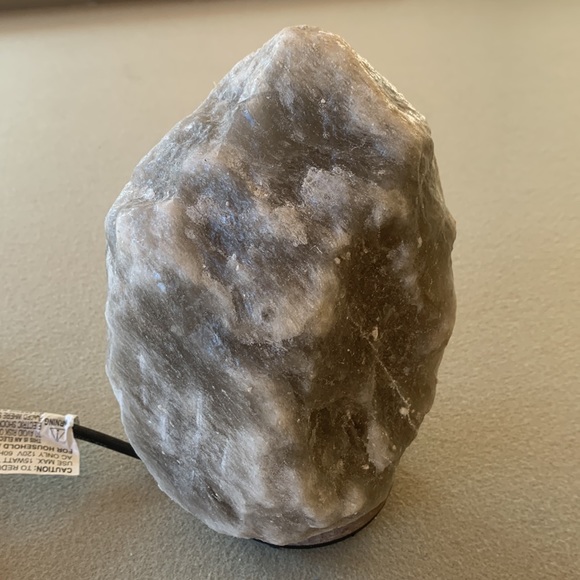 Himalayan NATURAL GREY SALT LAMP 9” Tall; Dimmer Switch; By Himalayan Shop - Picture 7 of 12